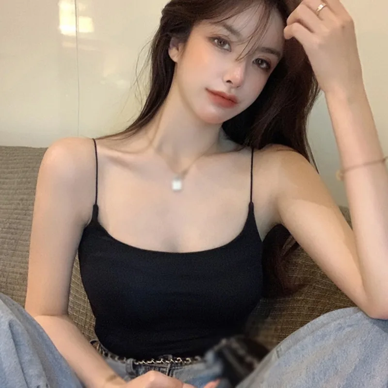 Gen Z & Y2K Style Women's Slim Fit Camisole Tank Top | K-POP Korean Fashion Streetwear