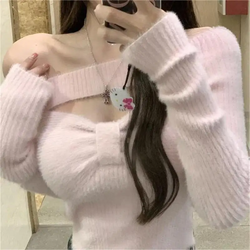 K-POP Inspired Knit Sweater | Women's Korean Style Crop Top