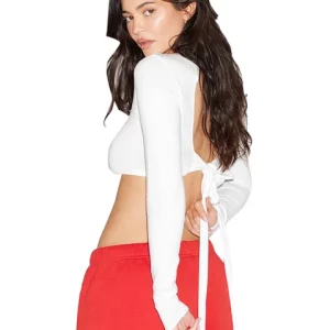 K-POP Inspired Lace-Up Crop Top for Gen Z & Y2K Fashionistas