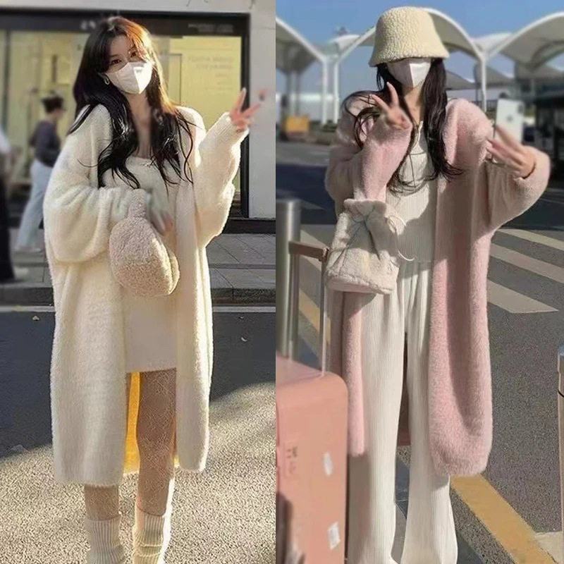 K-POP Inspired Long Cardigan Coat for Women | Stylish Autumn & Winter Outerwear