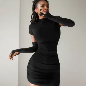 K-POP Inspired Sexy Bodycon Mini Dress for Gen Z & Y2K Fashionistas