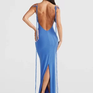 K-POP Inspired Sleeveless Lace-Up Maxi Dress for Gen Z & Y2K Fashion | Streetwear Chic for Prom, Vacation & Parties