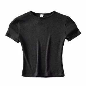 K-POP Inspired Slim Fit Cotton Crop Top for Women | Streetwear Fashion Tee