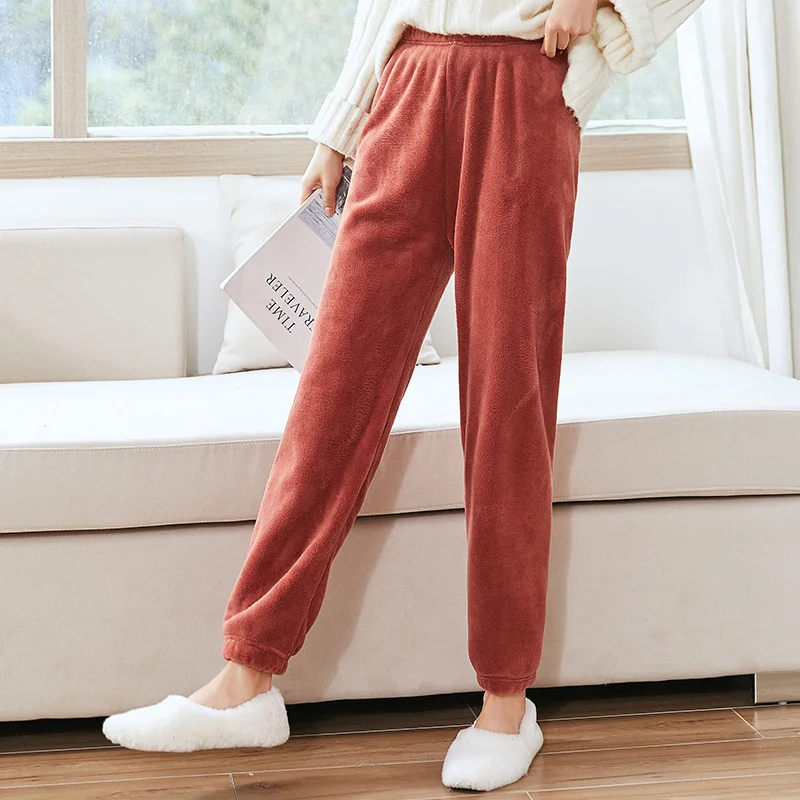 K-POP Inspired Velvet Woolen Pants for Women | Cozy Winter Streetwear