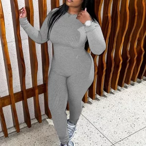 K-POP Inspired Women's Long Sleeve Jumpsuit | Streetwear Fashion for Gen Z & Y2K Style