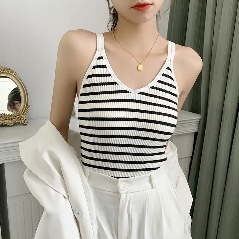 K-POP Inspired Women's Sleeveless Camisole for Gen Z & Y2K Fashion