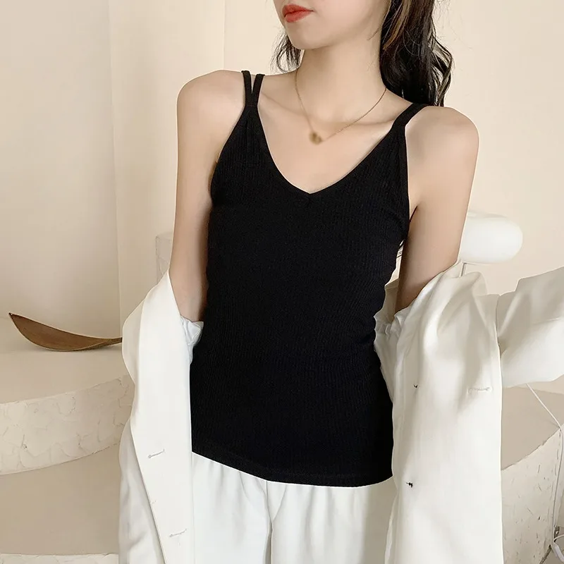 K-POP Inspired Women's Sleeveless Camisole for Gen Z & Y2K Fashion