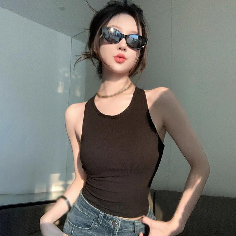 K-POP Inspired Women's Sleeveless Tank Top for Summer Fashion