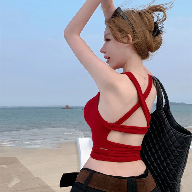 K-POP Inspired Women's Sleeveless Tank Top for Summer Fashion