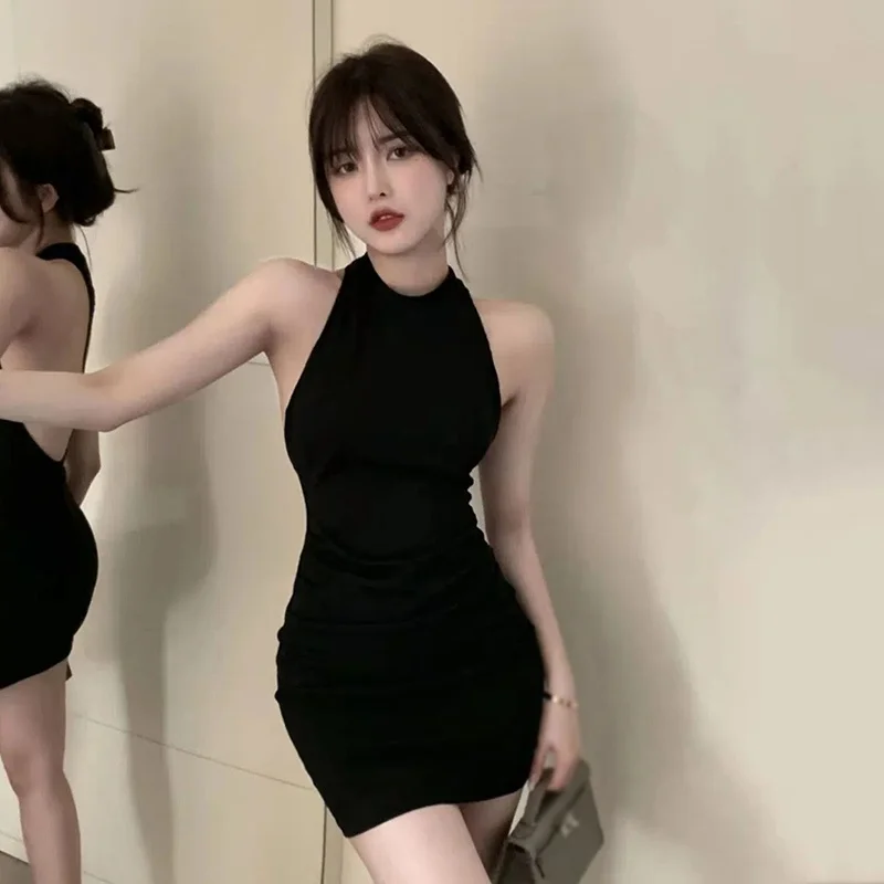 K-POP Inspired Women's Suspender Dress | Backless Bodycon Vest