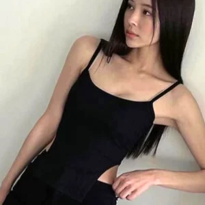 K-POP Lace-Up Spaghetti Strap Crop Top | Sexy Backless Streetwear Cami