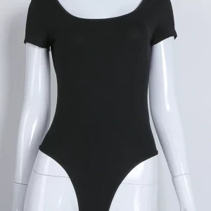 K-POP Style Black Bodysuit Top | Sexy Backless Women's Summer Fashion