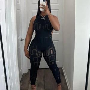 K-POP Style Hollow Out Jumpsuit for Women | Sleeveless Body-shaping Overalls