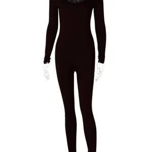 K-POP Style Long Sleeve Bodycon Jumpsuit for Women | Streetwear Fashion Outfit