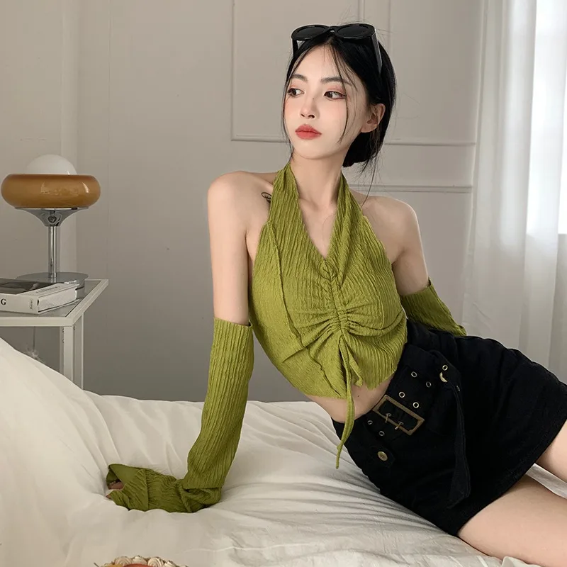 K-POP Style Long Sleeve Crop Top | Korean Fashion Women's Shirt
