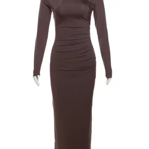 K-POP Style Maxi Dress: Elegant Women's Bodycon Evening Party Outfit