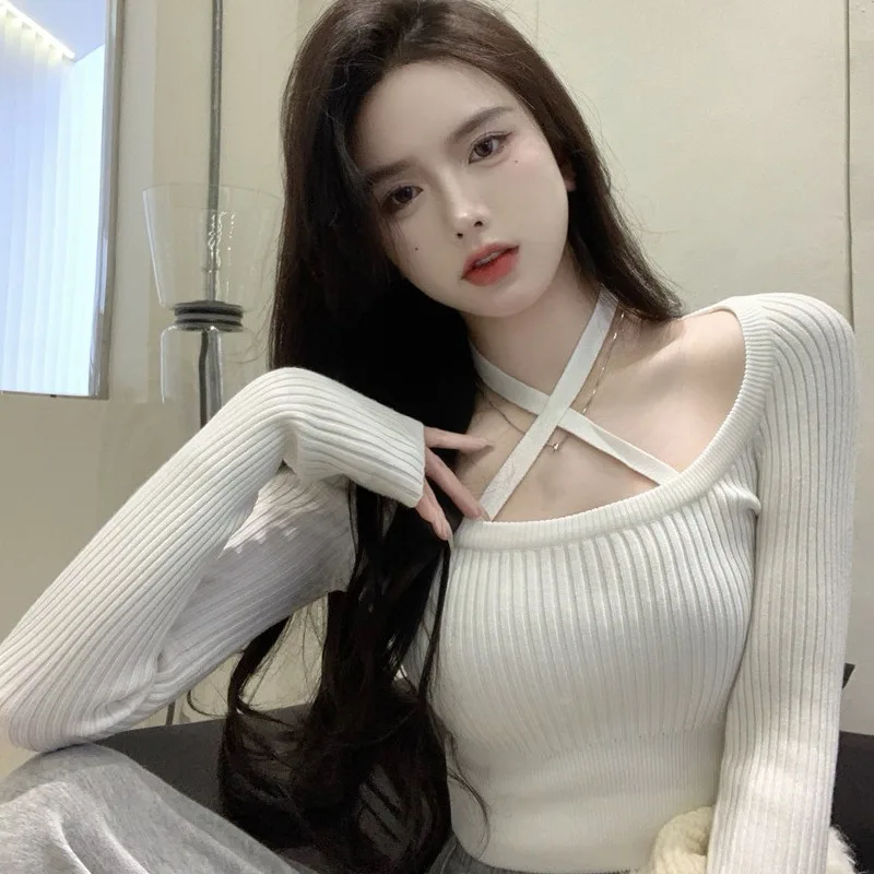 K-POP Style Round Neck Sweater for Gen Z & Y2K Fashion