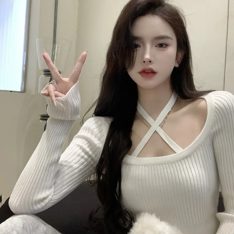 K-POP Style Round Neck Sweater for Gen Z & Y2K Fashion