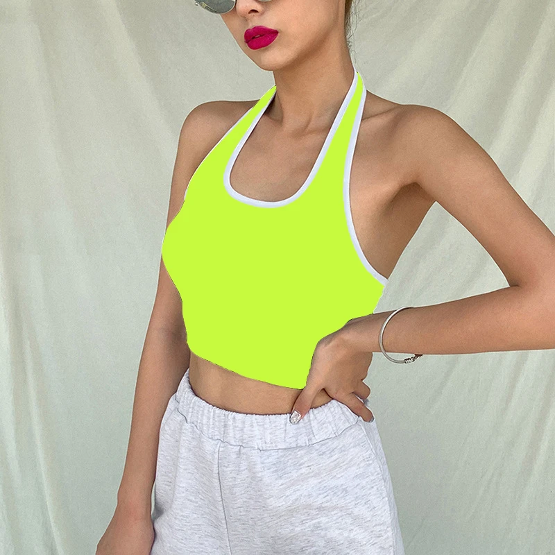 K-POP Style Sexy Solid Color Sleeveless Tank Top for Gen Z & Y2K Fashion | Korean Streetwear Summer Vest