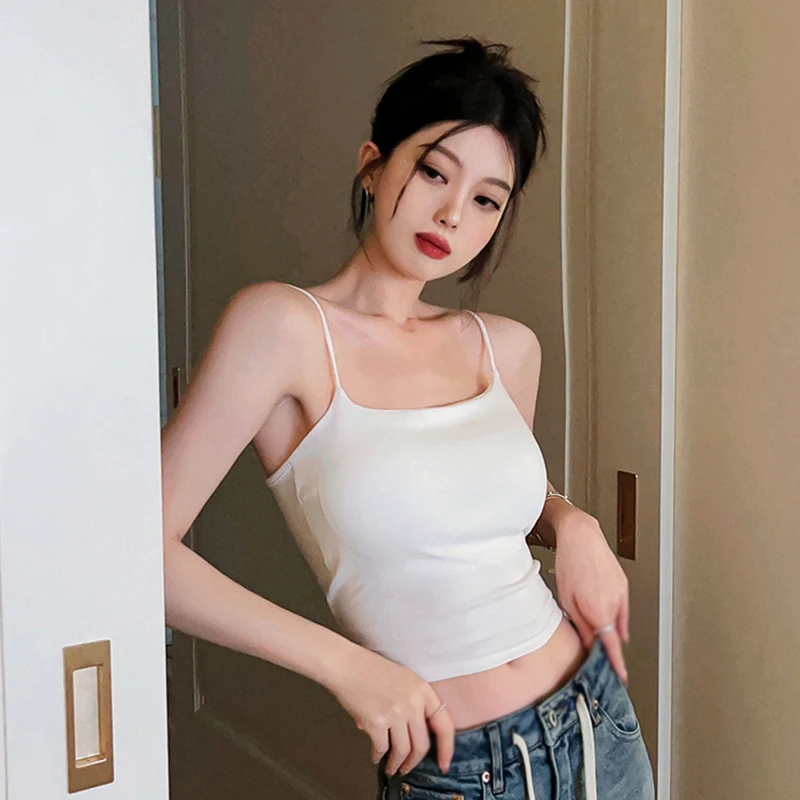 K-POP Style Sleeveless Crop Top for Women | Summer Streetwear Fashion