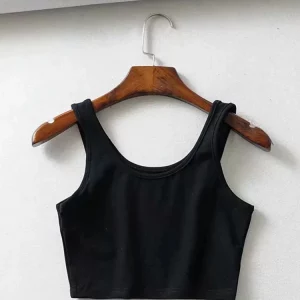 K-POP Style Sleeveless Crop Top for Women | Trendy Korean Fashion