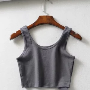 K-POP Style Sleeveless Crop Top for Women | Trendy Korean Fashion