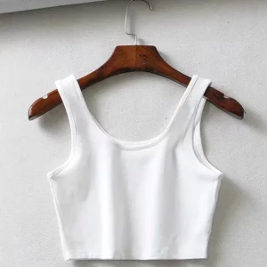 K-POP Style Sleeveless Crop Top for Women | Trendy Korean Fashion