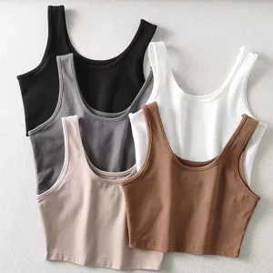 K-POP Style Sleeveless Crop Top for Women | Trendy Korean Fashion