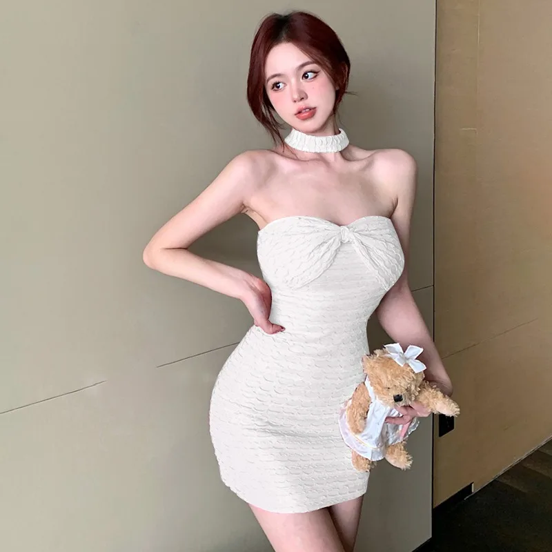 K-POP Style Summer Tube Top Dress for Gen Z & Y2K Fashion