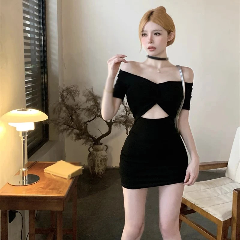 K-POP Style V-Neck Bodycon Dress | Gen Z Y2K Fashion