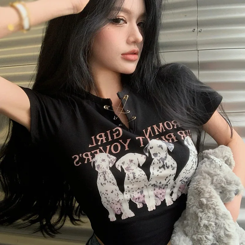 K-POP Style Women's Irregular T-Shirt | Korean Fashion Tops