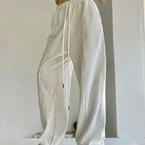 K-POP Style Women's Wide Leg Sweatpants - Hip Hop Streetwear Fashion