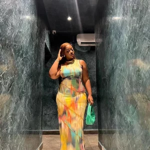 K-POP Tie-Dye Maxi Dress: Colorful Sleeveless Streetwear for Gen Z & Y2K Fashion