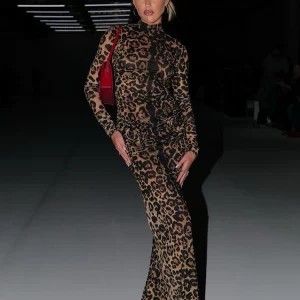 Leopard Print Maxi Dress: Sexy & Elegant Women's Evening Partywear