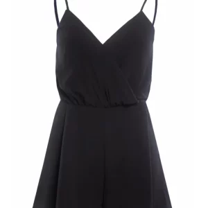 Summer Black Bodycon Rompers: Sexy Sleeveless Jumpsuit for Women