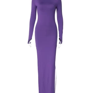 Winter Turtleneck Bodycon Maxi Dress | Elegant & Sexy Women's Fashion for Y2K Parties