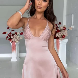 Y2K Mini Prom Dress: Sleeveless, Elegant, Sexy, Slim Fit for Women - Cute Summer Wedding Party Outfit