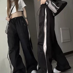 Y2K Streetwear Baggy Cargo Pants | Oversized Hip Hop Sweatpants