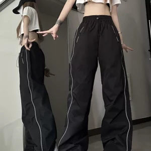 Y2K Streetwear Baggy Cargo Pants | Oversized Hip Hop Sweatpants