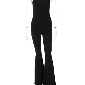 Y2K Streetwear Sleeveless Bodycon Jumpsuit for Women - K-POP Korean Fashion