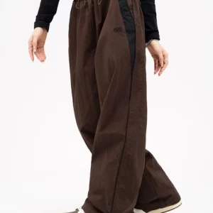 Y2K Women's Korean Streetwear Baggy Parachute Track Pants